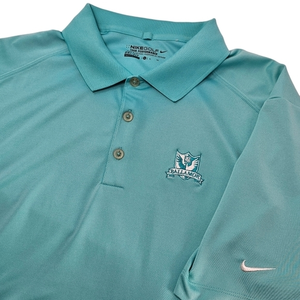NIKE Golf x Ballamor Size XL Men's Teal Tour Performance Dri Fit Golf Polo Shirt